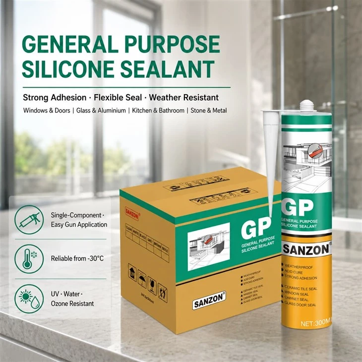 Silicone afdichtingsmiddel veur binnenbeglazing